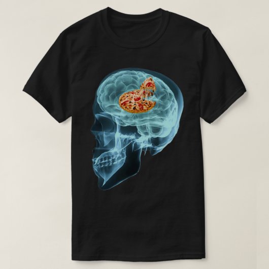 Funny Neuroloog Think Pizza Student Brain Gif T-shirt (Design voorkant)