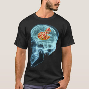 Funny Neuroloog Think Pizza Student Brain Gif T-shirt