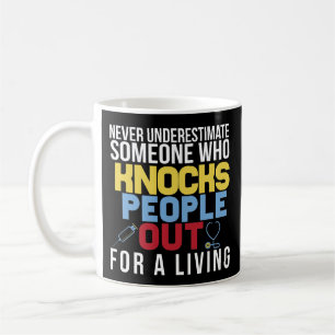 Funny Neurse Anesthetist Afstuderen Koffie Mok Gif