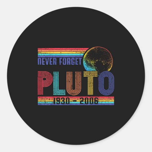 Funny Never Forget Memorial Space Science Astronom Ronde Sticker (Voorkant)