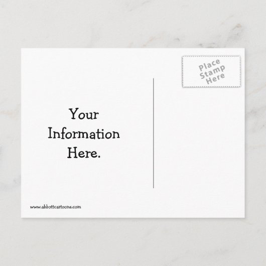 Funny New Address Announcement Briefkaart (Achterkant)