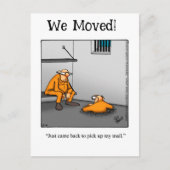 Funny New Address Announcement Briefkaart (Voorkant)