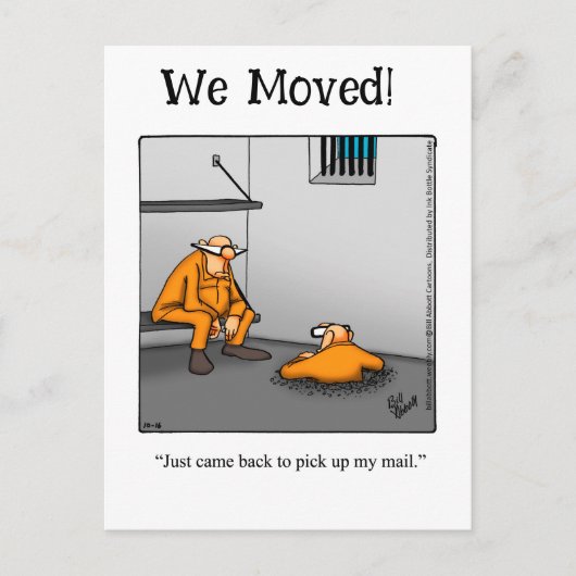 Funny New Address Announcement Briefkaart (Voorkant)