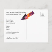 Funny New Address in Cosmic Outer Space Moving Aankondigingskaart (Achterkant)