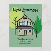 Funny New Address Moving Announcement Briefkaart (Voorkant)