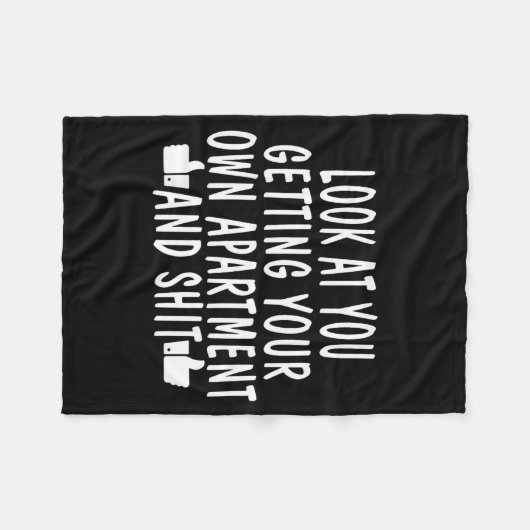 Funny New Apartment House Warming Gift  Fleece Deken (Voorkant (Horizontaal))