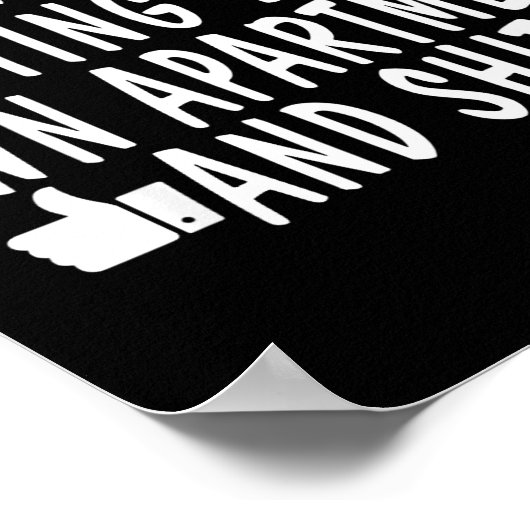 Funny New Apartment House Warming Gift  Poster (Hoek)