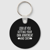 Funny New Apartment House Warming Gift  Sleutelhanger (Voorkant)