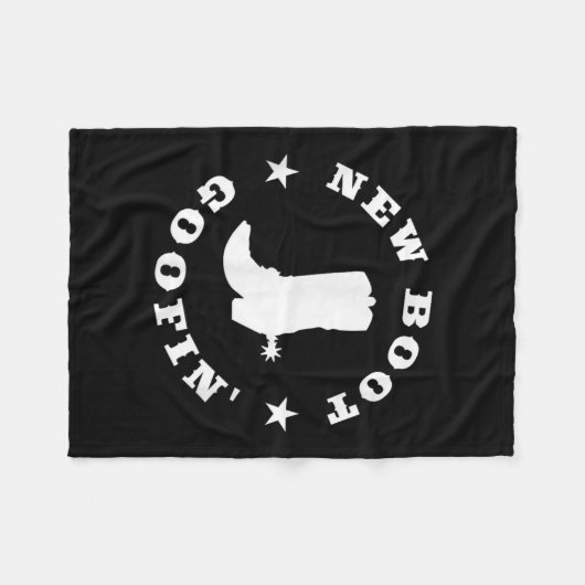 Funny New Boot Goofin Cowboy Boot Meme Quote  Fleece Deken (Voorkant (Horizontaal))