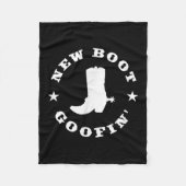 Funny New Boot Goofin Cowboy Boot Meme Quote  Fleece Deken (Voorkant)