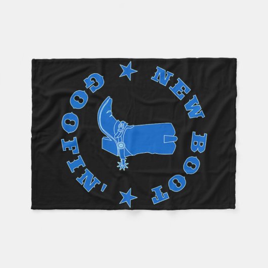 Funny New Boot Goofin Cowboy Boot Meme Quote Fleece Deken (Voorkant (Horizontaal))