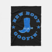 Funny New Boot Goofin Cowboy Boot Meme Quote  Fleece Deken (Voorkant)