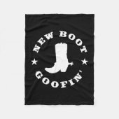 Funny New Boot Goofin Cowboy Boot Meme Quote Long  Fleece Deken (Voorkant)