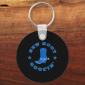 Funny New Boot Goofin Cowboy Boot Meme Quote Sleutelhanger (Voorkant)