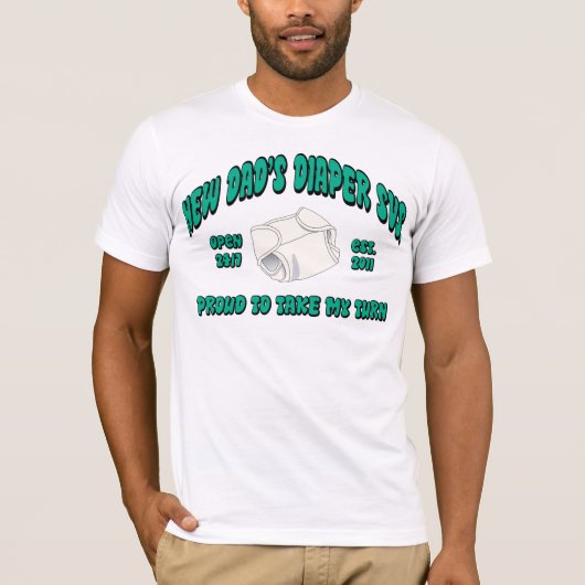 Funny New Dad 2011 T-Shirt (Voorkant)