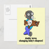 Funny new dad briefkaart (Voorkant / Achterkant)