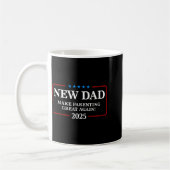 Funny New Dad Est 2025 Make Parenting Great Again  Koffiemok (Links)