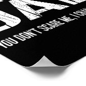 Funny New Dad _ Fearless Dad I Change Diapers Tee  Poster (Hoek)