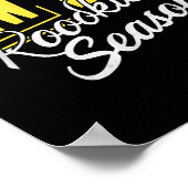 Funny New Dad Rookie Season Proud Fathers First Ti Poster (Hoek)