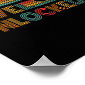 Funny New Dad Shirt Dad Level Unlocked Gaming Game Poster (Hoek)