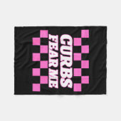 Funny New Driver Curbs Fear Me Bad Drivers  Fleece Deken (Voorkant (Horizontaal))