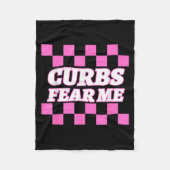 Funny New Driver Curbs Fear Me Bad Drivers Fleece Deken (Voorkant)