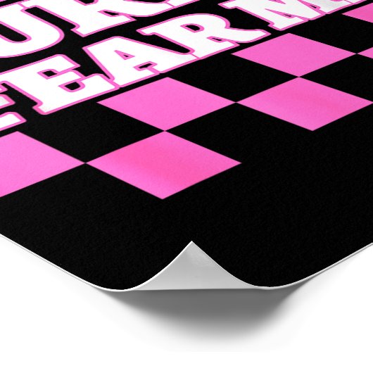 Funny New Driver Curbs Fear Me Bad Drivers Poster (Hoek)