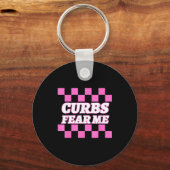 Funny New Driver Curbs Fear Me Bad Drivers  Sleutelhanger (Voorkant)