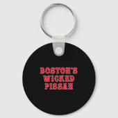 Funny New England Boston's Wicked Ah  Sleutelhanger (Voorkant)