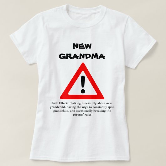 Funny New Grandma Shirt (Design voorkant)