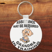 Funny New Grandma Sleutelhanger (Voorkant)