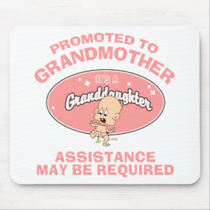 Funny New Grandmoeder, nieuwe kleindochter Muismat