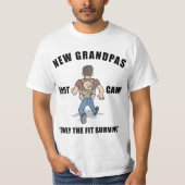 Funny New Grandpa Boot Camp T-Shirt (Voorkant)