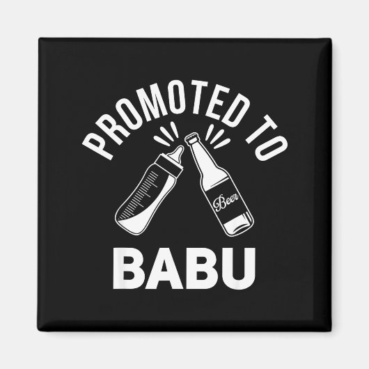 Funny New Grandpa Pregnancy Announcement Promoted  Magneet (Voorkant)