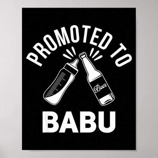 Funny New Grandpa Pregnancy Announcement Promoted  Poster (Voorkant)