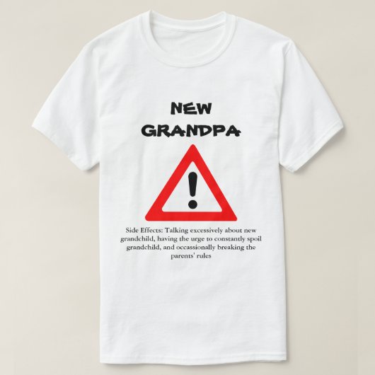 Funny New Grandpa Shirt (Design voorkant)