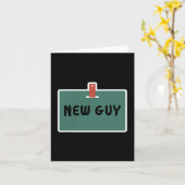 Funny New Guy Name Badge Tee For New Employees  Kaart (Gele Bloem)