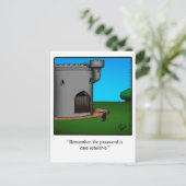 Funny "New Home" Aankondiging Briefkaart (Staand voorkant)