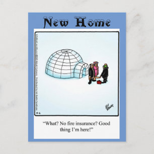 Funny "New Home" Aankondiging Briefkaart
