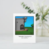 Funny "New Home" Aankondiging Briefkaart (Staand voorkant)