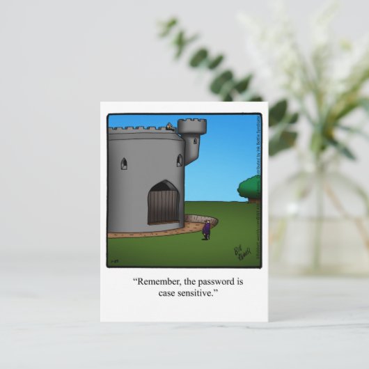 Funny "New Home" Aankondiging Briefkaart (Staand voorkant)