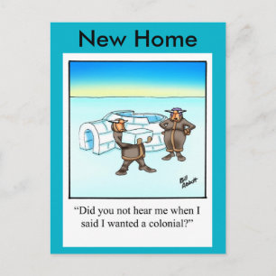 Funny New Home Announcement Briefkaart