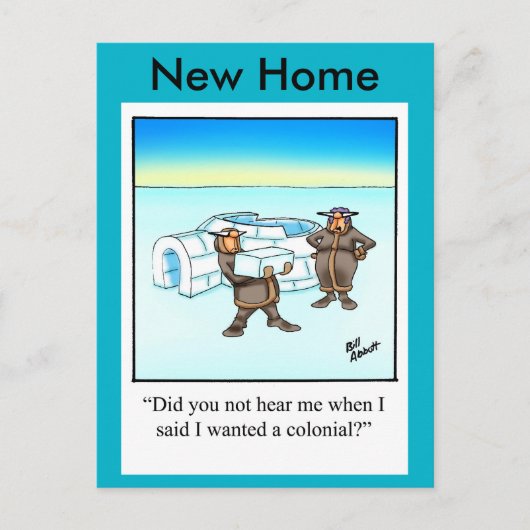 Funny New Home Announcement Briefkaart (Voorkant)