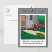 Funny New Home Announcement Briefkaart (Voorkant / Achterkant)