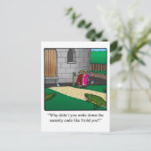 Funny New Home Announcement Briefkaart (Staand voorkant)