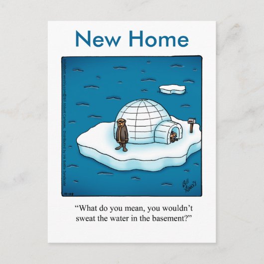 Funny New Home Humor Briefkaart (Voorkant)