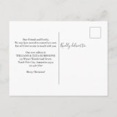 Funny New Home Kerstfeestay Santa Moving Aankondigingskaart (Achterkant)