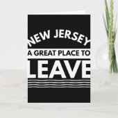 Funny New Jersey A Great Place To Leave Fun Nj Sar Kaart (Voorkant)