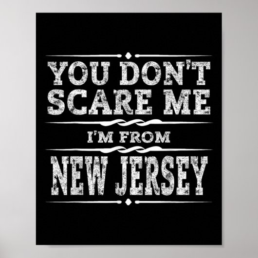 Funny New Jersey Home Garden State Gift Poster (Voorkant)