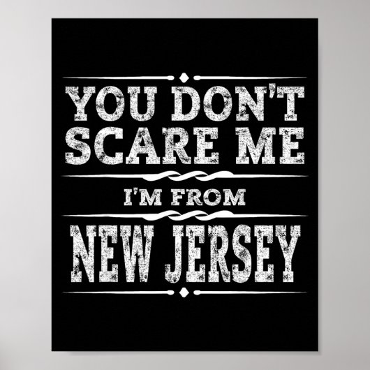 Funny New Jersey Home Garden State Gift  Poster (Voorkant)